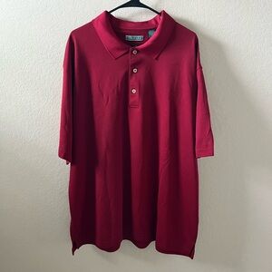 Cubavera Men’s Polo Shirt | 3X | Red | Collared | Like New